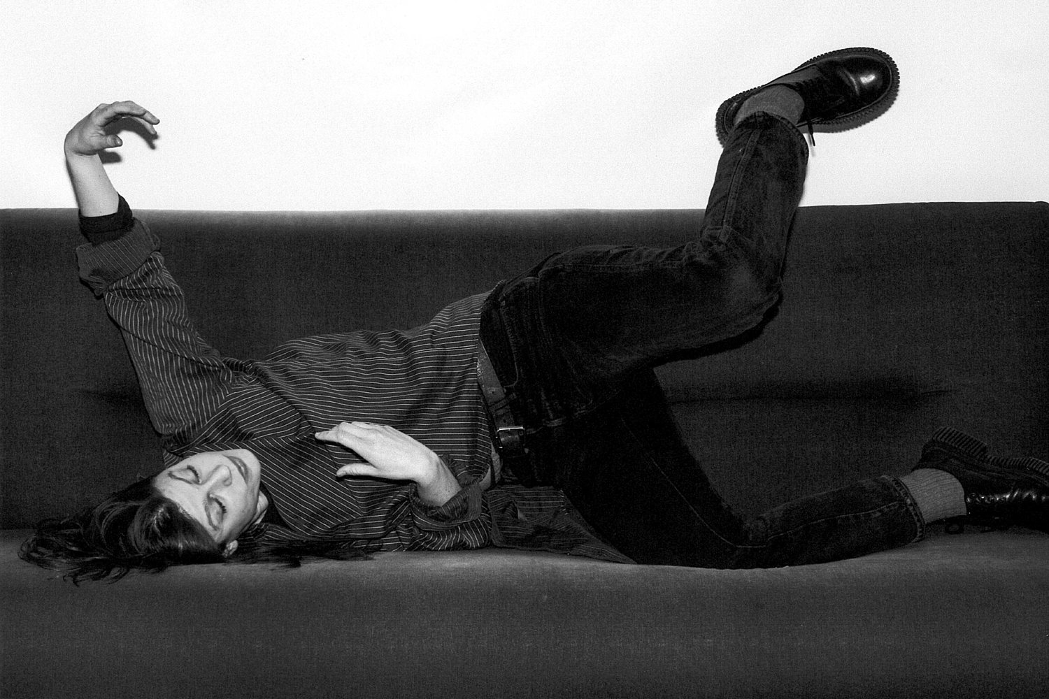 Black-and-white still from Dana Margolin's 'Big Beautiful Sound' video directed by Mike Mills and Joe Nankin