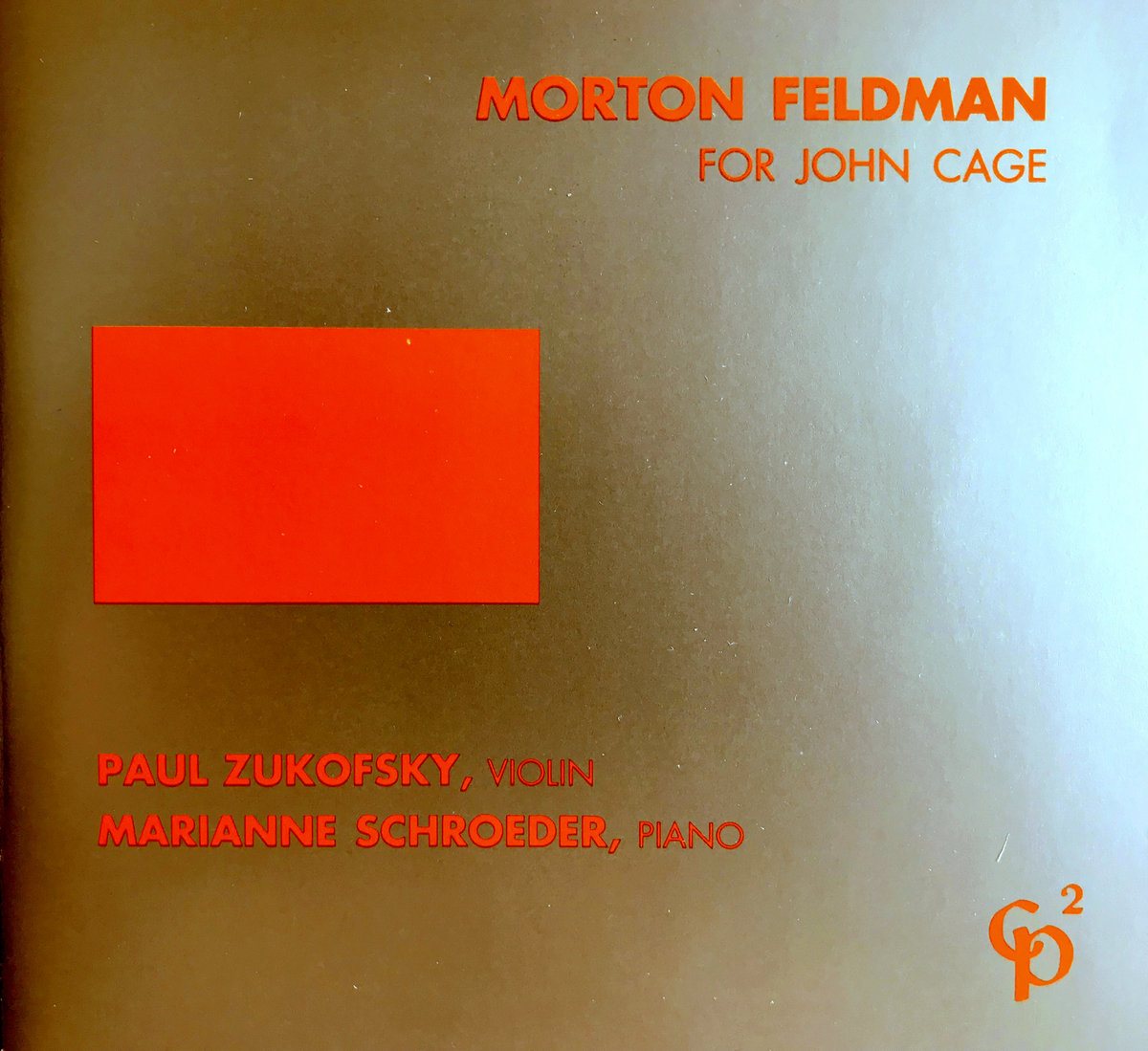 musical observations — Morton Feldman: For John Cage
