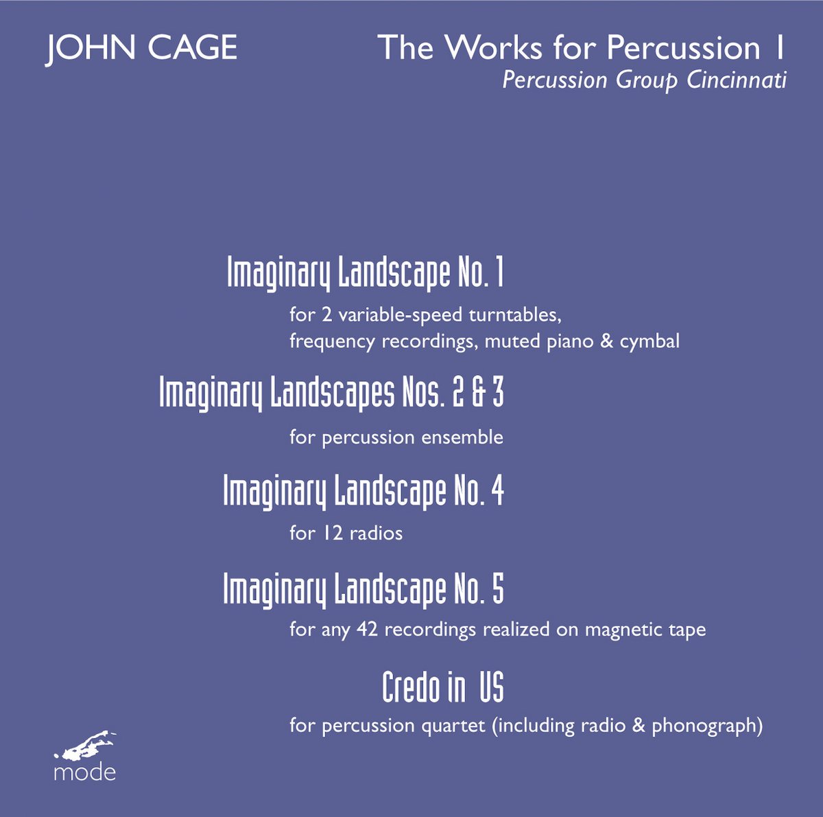John Cage — Complete John Cage Edition 43: Works for Percussion 1 (mode229)